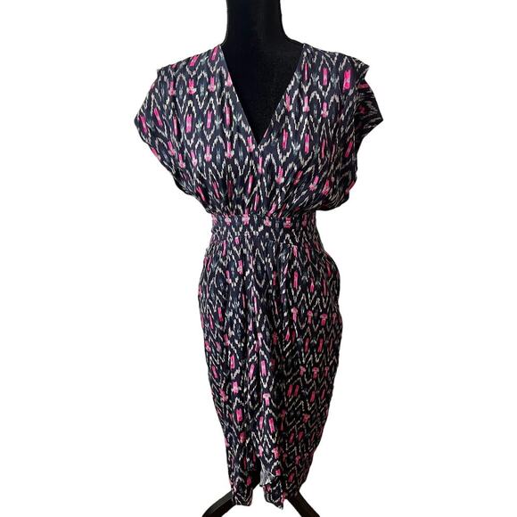 NWT Isabel Marant Étoile Almeya Printed Midi Dress - Size 34 FR - Picture 2 of 7